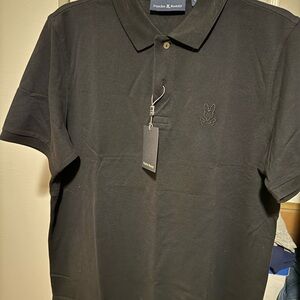 Never Worn - Psycho Bunny Classic Black Polo Shirt